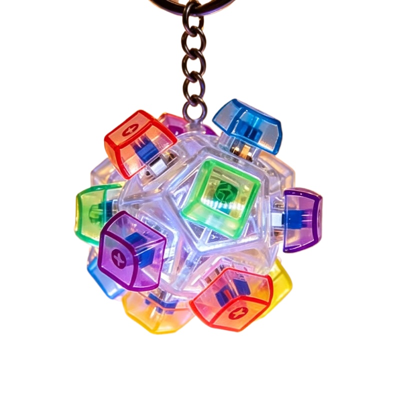 Keyboard Tenkeyless - Fun Button Keychain Stress Relief Toy