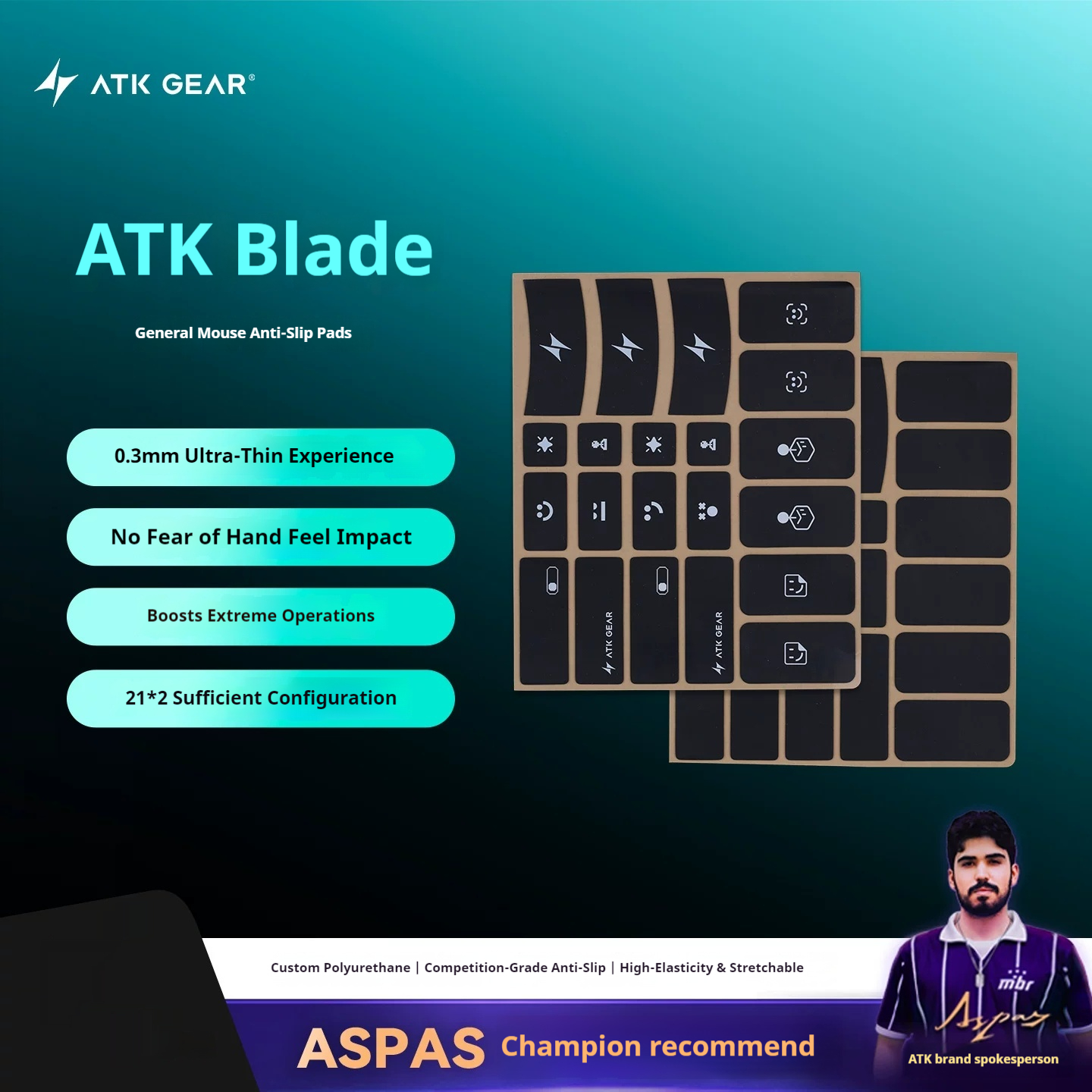 ATK GEAR Mouse Grip Tape Unive - đánh giá và giá Esports Gaming Gear