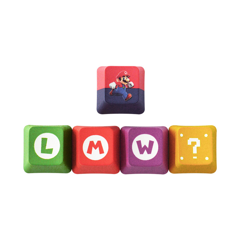 5pcs/lot Super Mary Keycaps An - đánh giá và giá Keyboard Tenkeyless