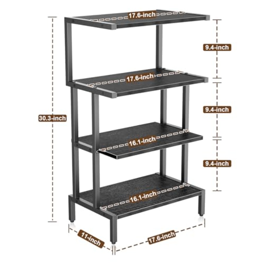 Media Stand Gaming Shelf 4 Tie - đánh giá và giá Video Gaming & Esports Usd Acc