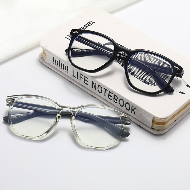 Transparent Round Computer Gla - đánh giá và giá Gaming Glasses Blue