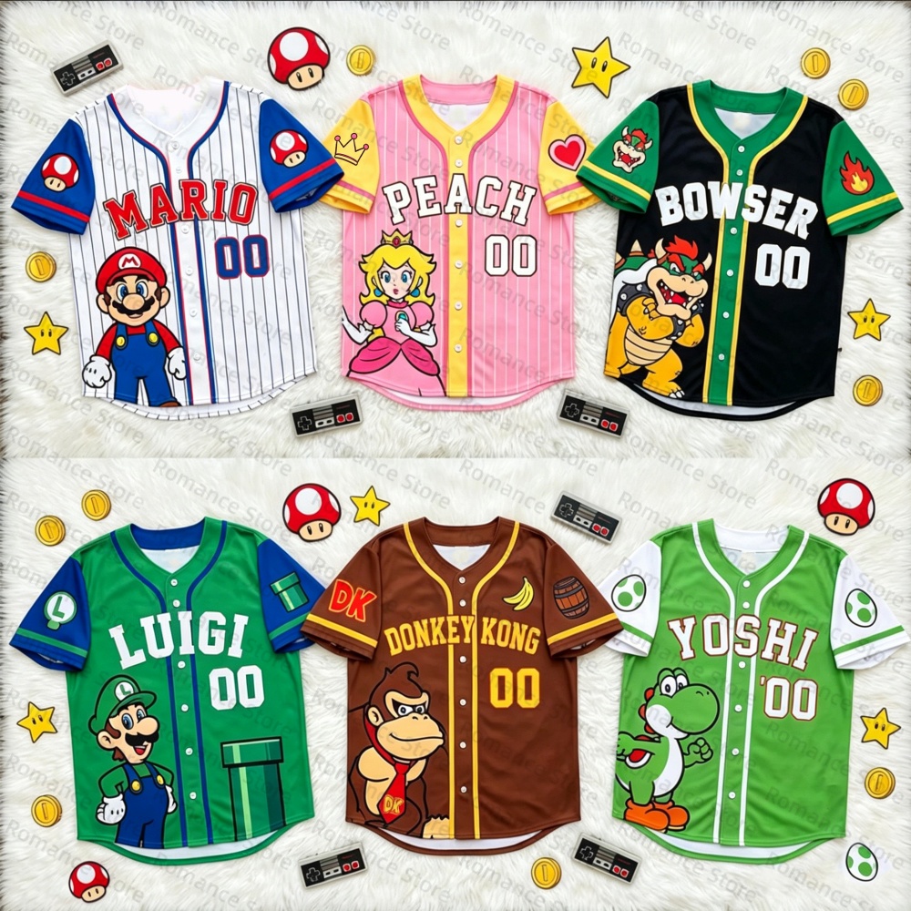 Super Mario Baseball Tops for  - đánh giá và giá Esports Gaming Shirts