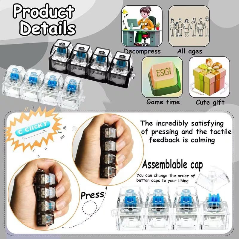 2026 New High-Transparency Fou - đánh giá và giá Keyboard Tenkeyless