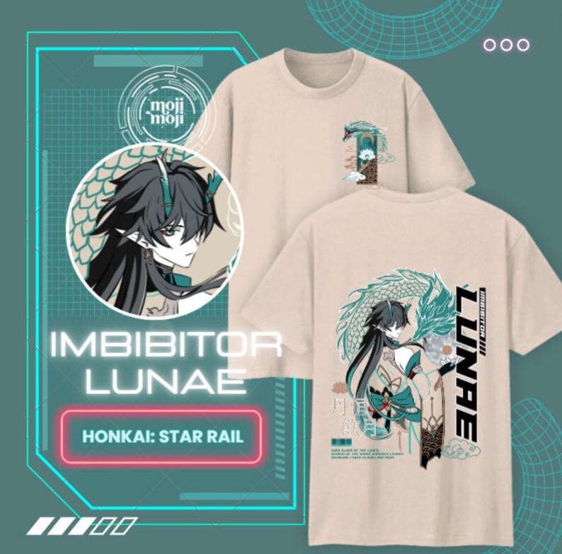 Imbibitor Lunae Honkai Star Ra - đánh giá và giá Esports Gaming Shirts