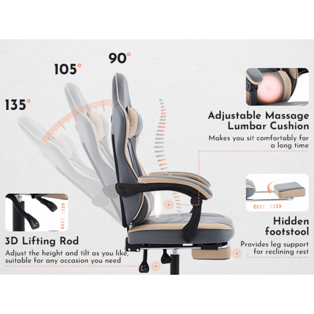 Gaming Chair, Ergonomic Comput - đánh giá và giá Video Gaming & Esports Usd Acc
