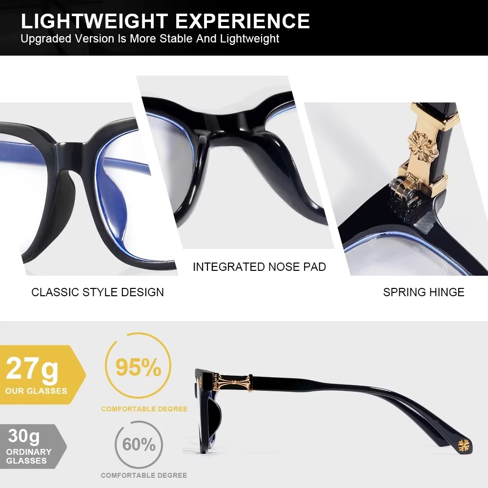 Classic 2Pcs Square Anti Blue  - đánh giá và giá Gaming Glasses Blue