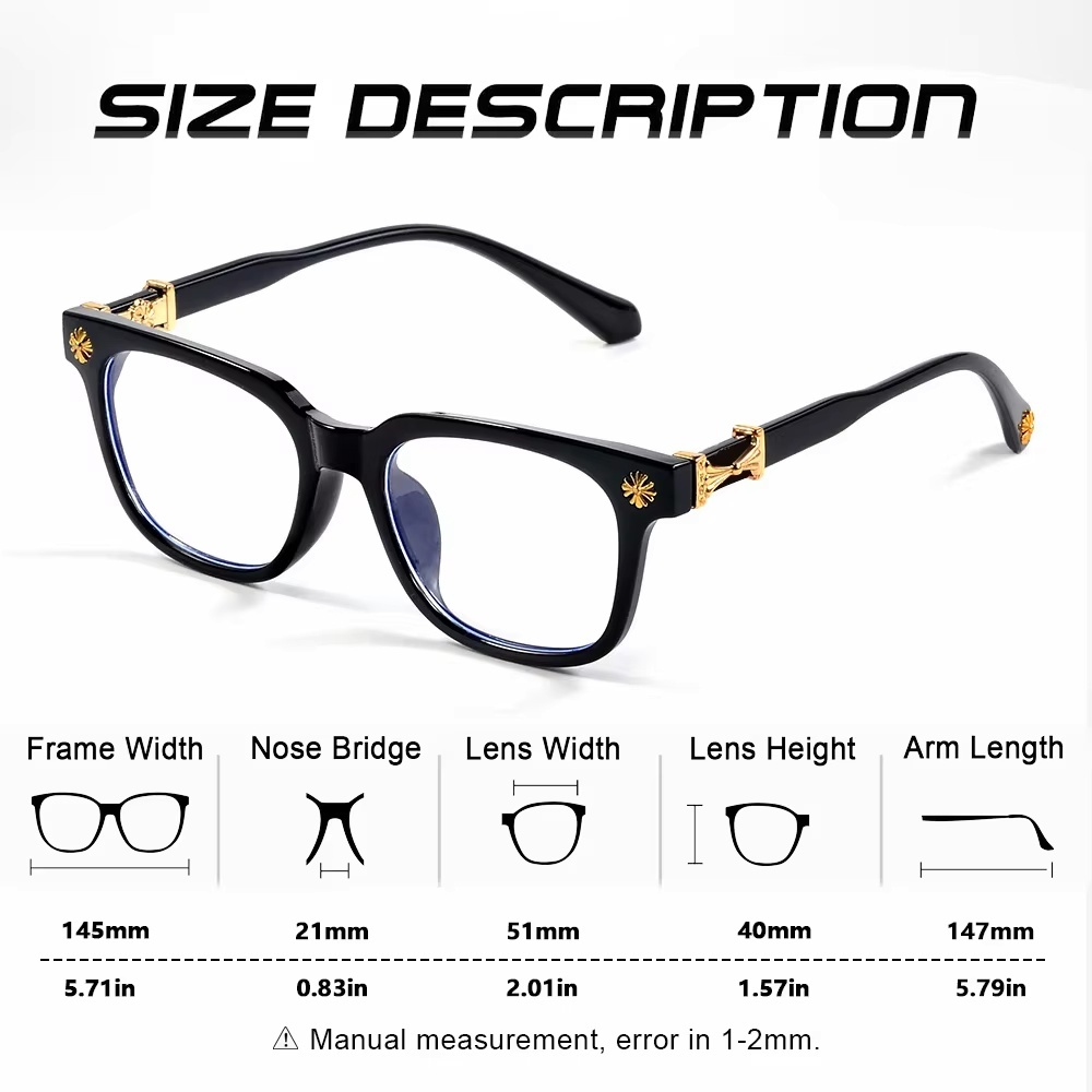 Classic 2Pcs Square Anti Blue  - đánh giá và giá Gaming Glasses Blue